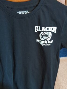 Glacier National Park Black Kids T‑Shirt 10/12..New SALE